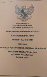 PerKal no 1 Tahun 2021 Laporan Pertanggungjawaban Realisasi APBDes TA 2020